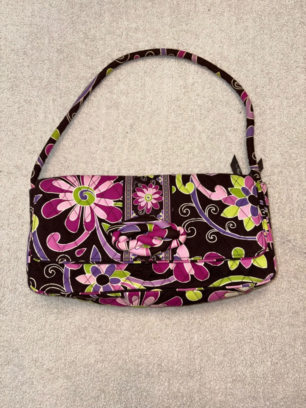 Vera Bradley "Knot Just a Clutch" in Purple Punch – Retired Pattern